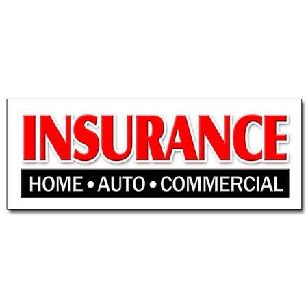 Signmission INSURANCE HOME AUTO COMMERCIAL DECAL sticker store shop auto home, D-12 Insurance Home Auto Comm D-12 Insurance Home Auto Comm